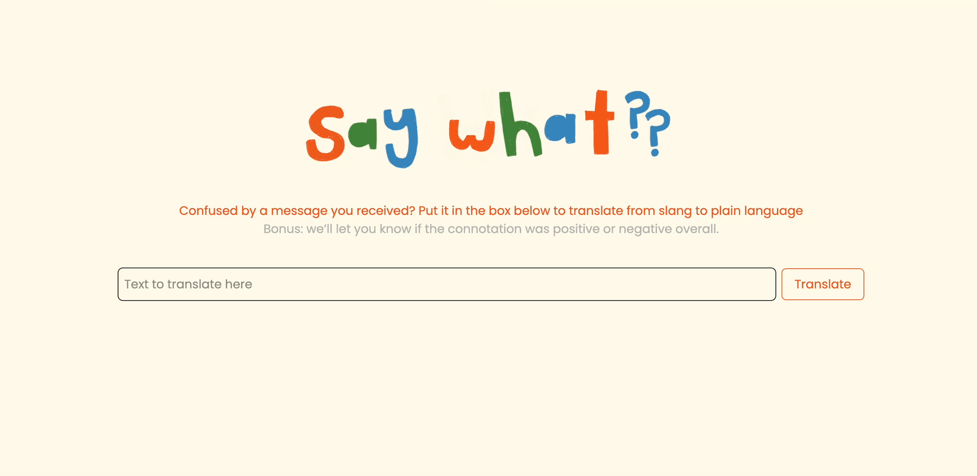 Say what website search bar